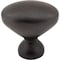 Elements 1-1/4" Overall Length Brushed Oil Rubbed Bronze Oval Merryville Cabinet Knob 897L-DBAC - alternate 3